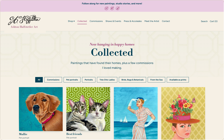 Collected after the redesign